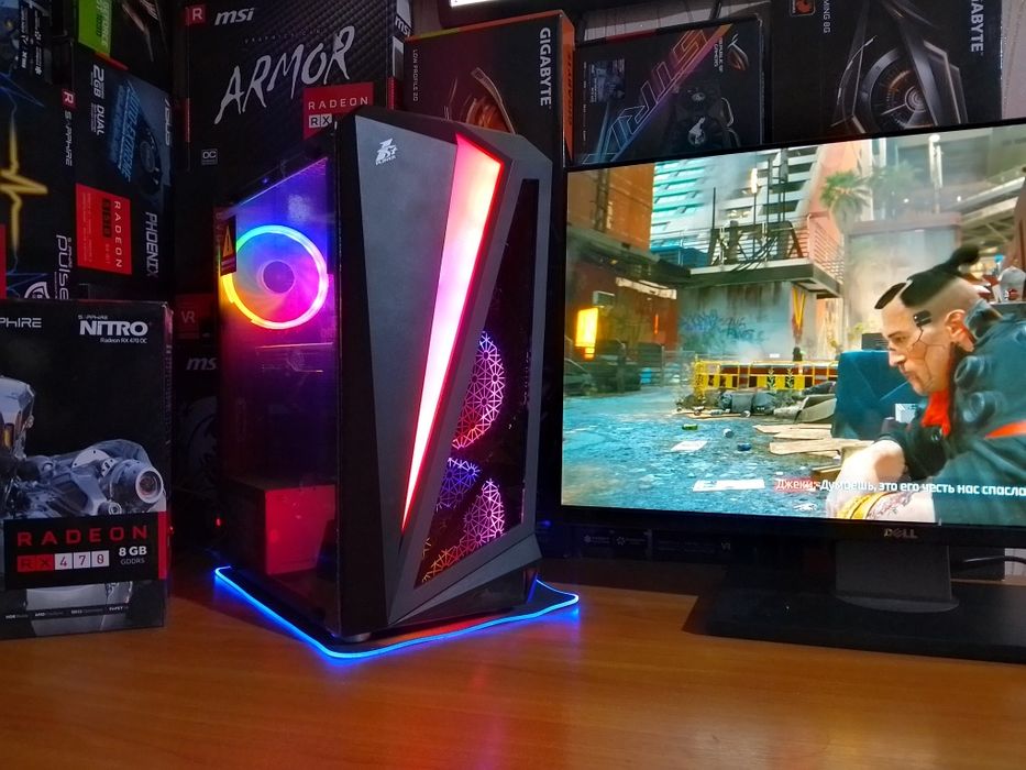 rx580 8гб.i7 7700k 4.2 ghz.Игровой системный блок,пк,компьютер