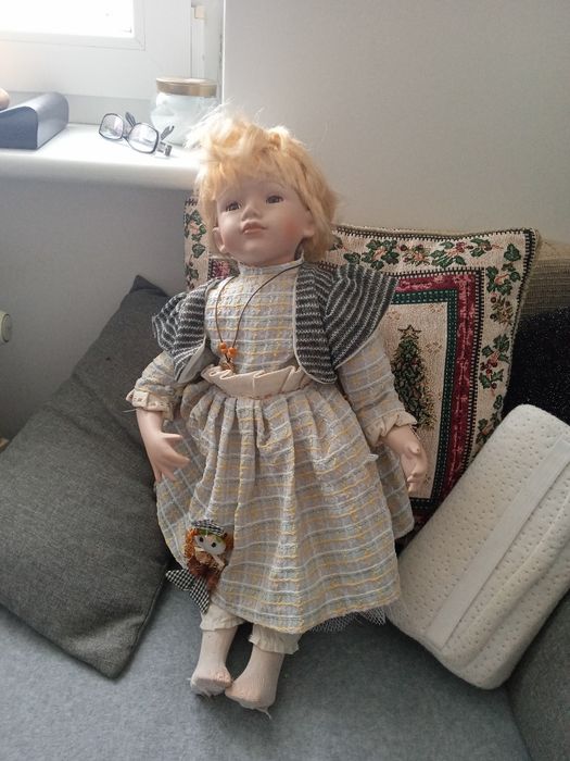 Lalka retro vintage porcelana