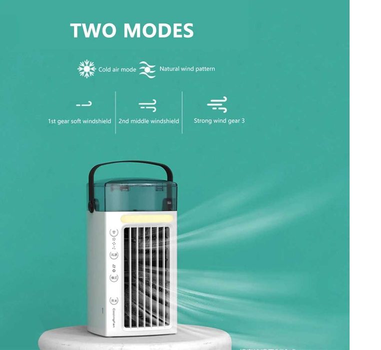 Mocny Przenośny  KLIMATOR  Biurkowy USB  WENTYLATOR