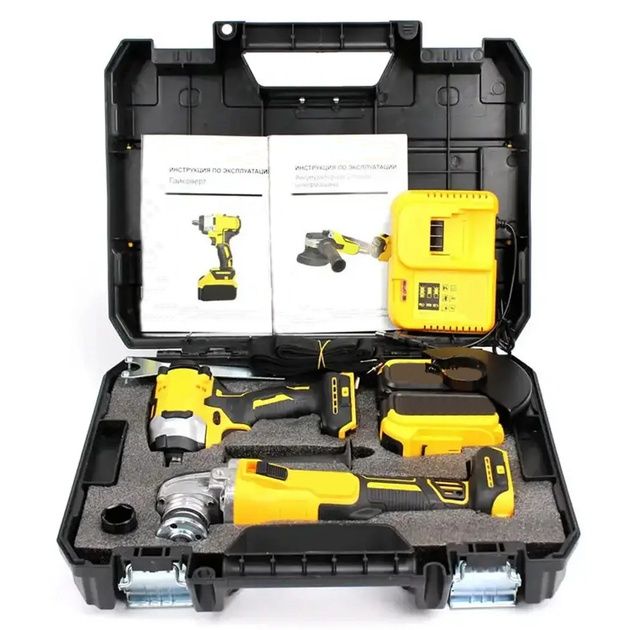 Акумуляторний набір інструментів у кейсі 2 в 1  Gemac