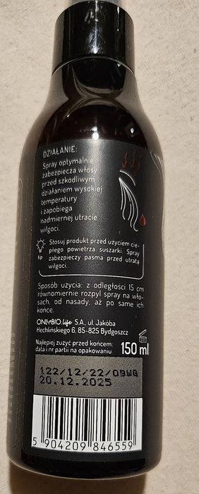 Spray termoochronny do włosów