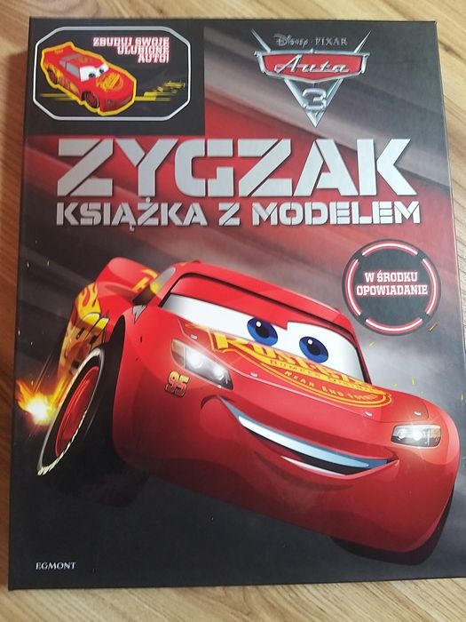 Dzień dziecka Nowa książka Model Zygzak Auta Disney  mcqueen