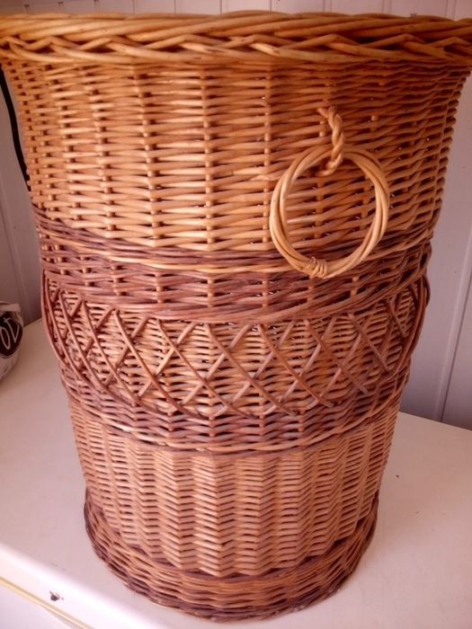 Kosz wiklinowy kosz na pranie hit duży pleciony