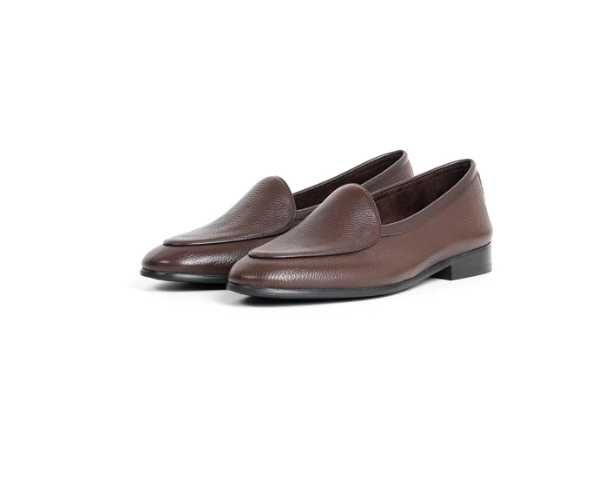 Belgian Loafers skórzane brązowe