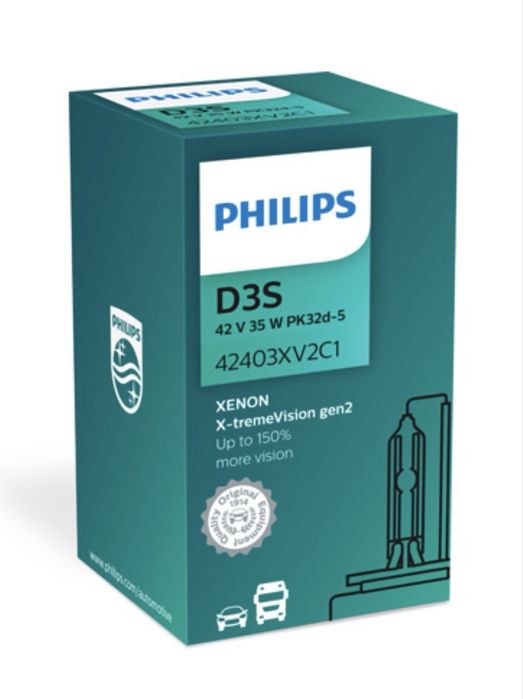 Żarniki xenon PHILIPS D3S X-TREMEVISION GEN 2 Oryginał 35W
