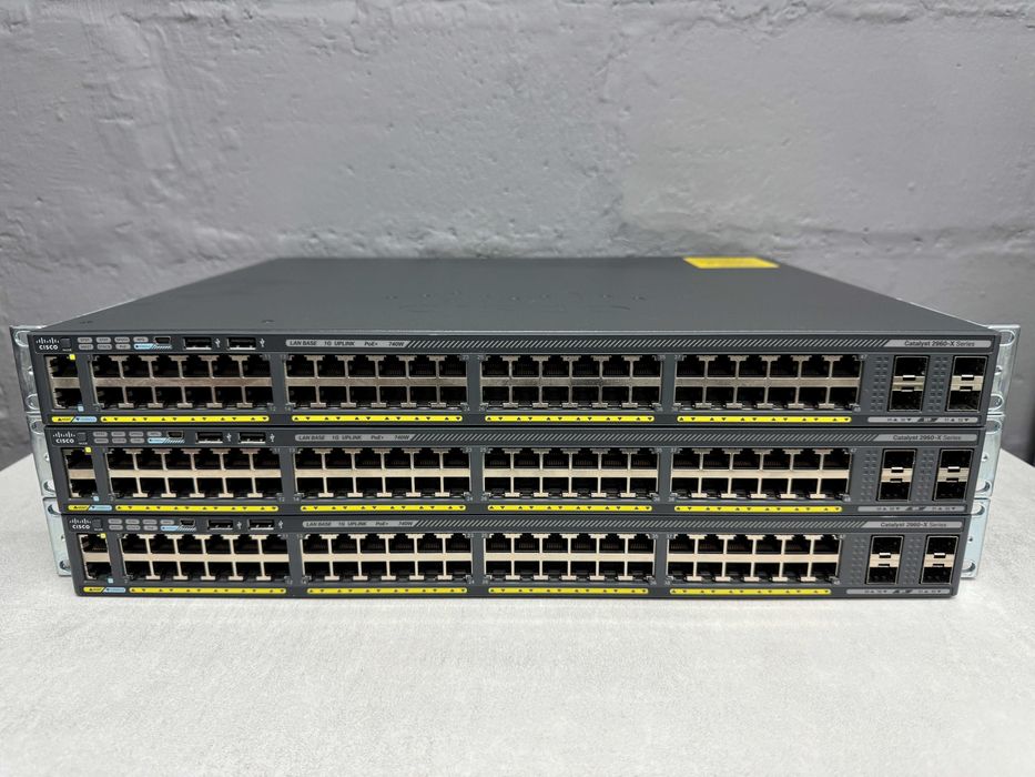 48 PoE+ коммутаторы Cisco Catalyst WS-C2960X-48FPS-L безнал/гарантия