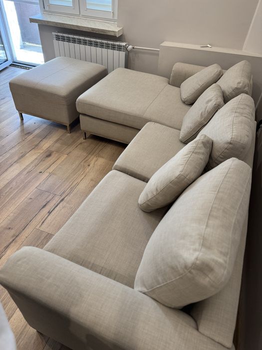 Sofa/narożnik beżowy Beliani Oslo