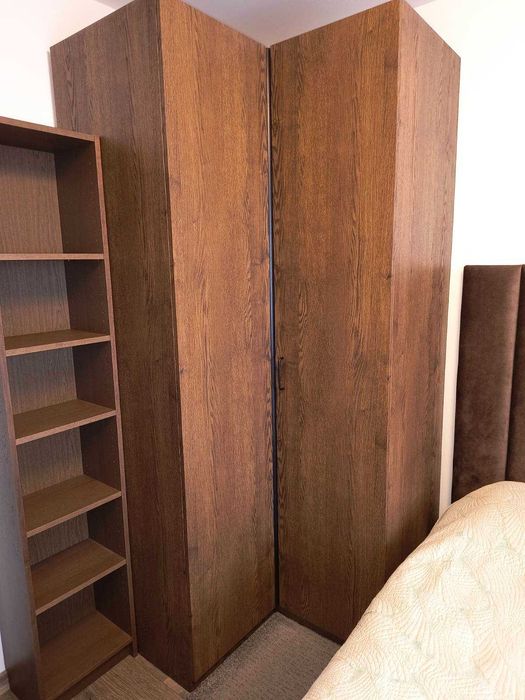 Komplet mebli IKEA – Szafa narożna, Szafa z lustrem, regał, komoda