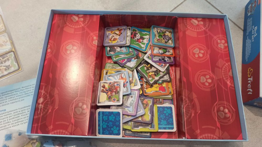 Gra Psi Patrol 6 gier puzle memory lotto różnice
