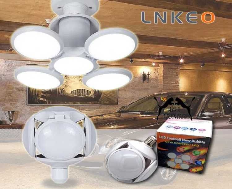 Żarówka Led 40W-200W Składana Ufo 6500K Gwint E27 2400LM