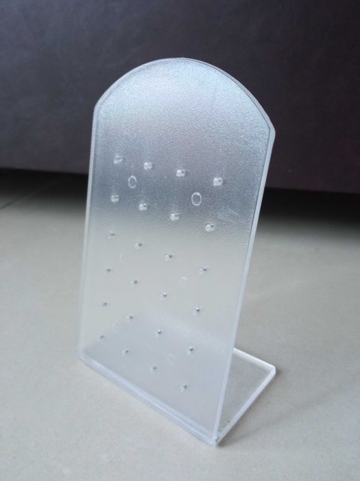 Stojak na kolczyki Ekspozytor na kolczyki na biżuterię przezroczysty