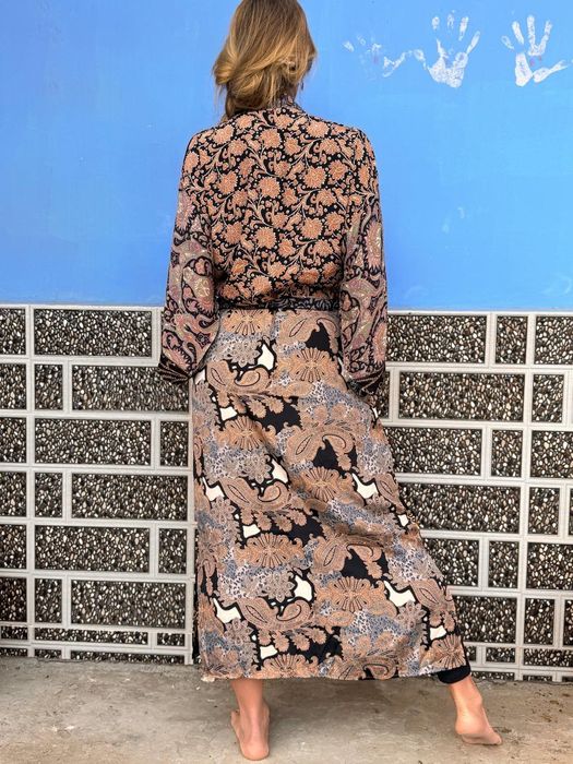 Kimono długie patchwork boho