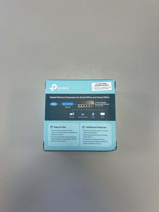 TP-Link TL-SG105E V5 | Switch Gigabit 5 Portas Easy Smart