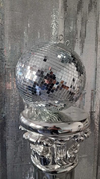 Kula disco 50cm i 30cm + stroboskop 2x kula lustrzana + stroboskop