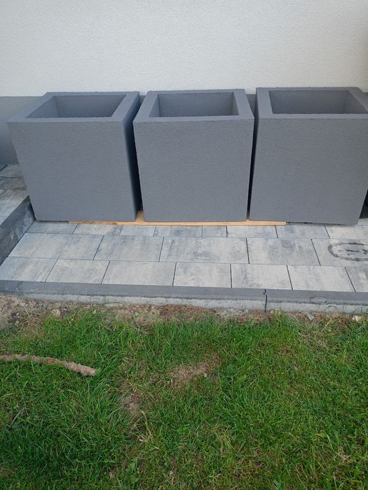 3 donice ze styropianu Nowe