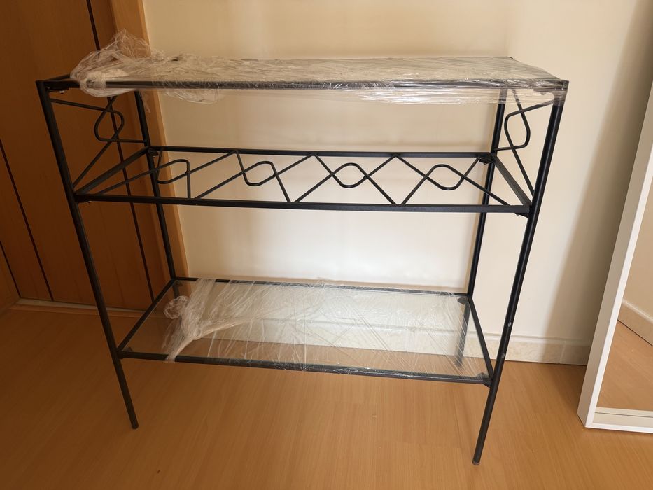 Consola / Bar em Metal e Vidro