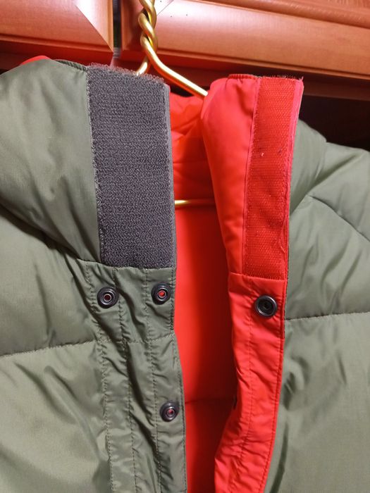 Пуховик теплый двухсторонний,безкарманник,размер 52-54