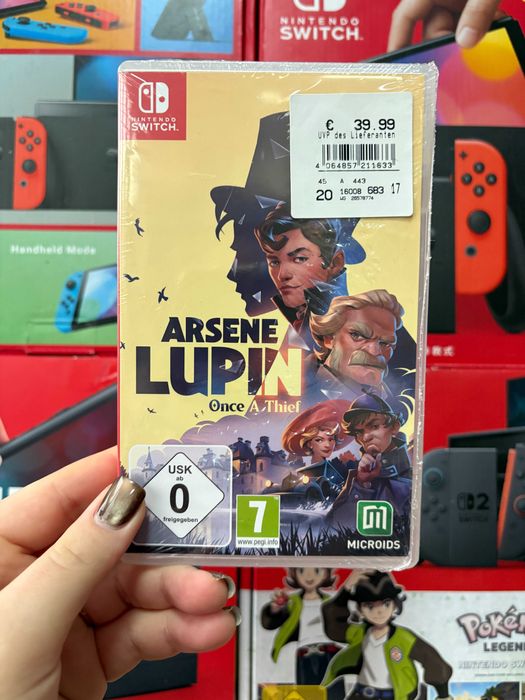 Гра Arsene Lupin на nintendo,картридж з грою на нінтендо,ліцензія