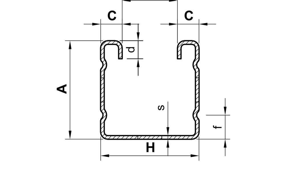 Кріплення для сонячних панелей 41х41, - 3,4 м, 4,2 м, 5,2 м, 6,2 м