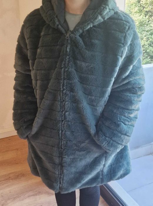 Casaco acolchoado reversível verde XXXL - novo