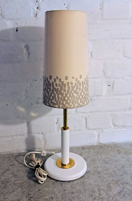 Lampa stołowa vintage retro mid-century + komplet abażurów (3 szt.)