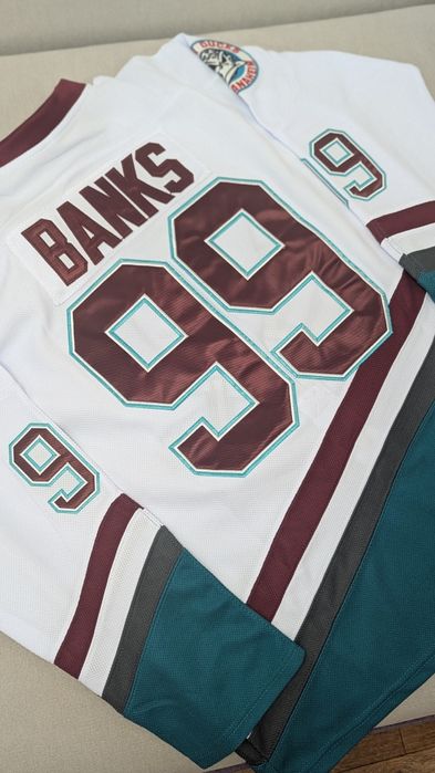 Нова Хокейна майка Anaheim Ducks Banks №99 Mighty Ducks НХЛ