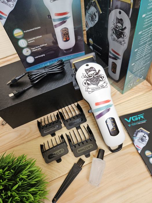 Професійна машинка стрижки голови vgr 699 тример бороди трімер вгр
