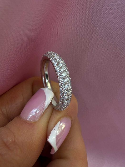 Obrączka Eternity z diamentami naturalnymi 2.37 CT