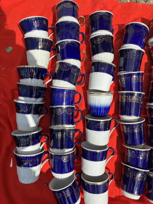 Чашки кобальт 220 і 380 мл посуда ссср посуд сервіз довбиш баранівка