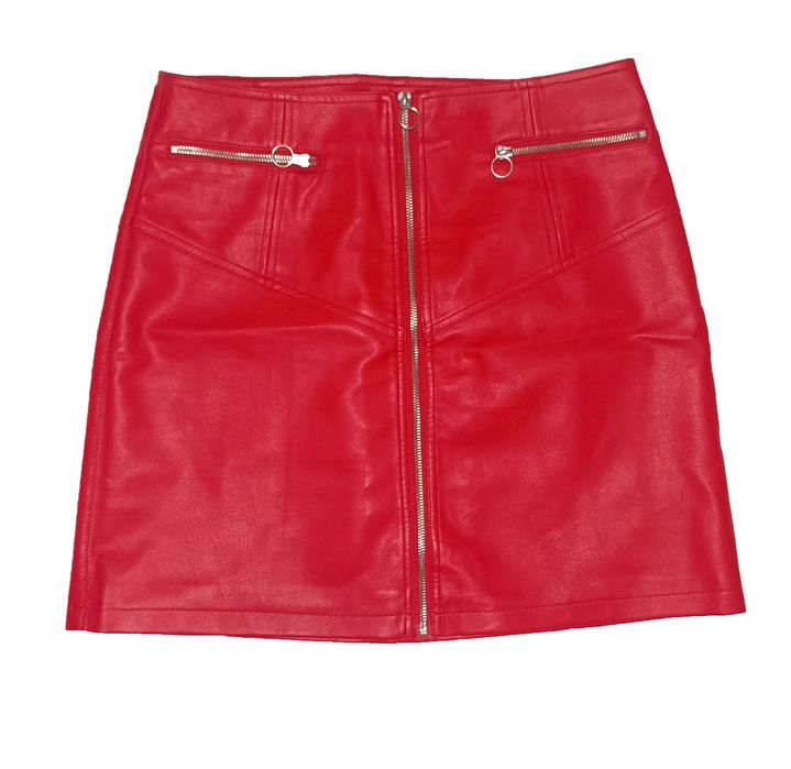 Яскрава спідниця з штучної шкіри Vero Moda (L)