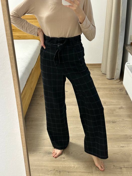 Брюки h&m класичні в клітинку прямий крій