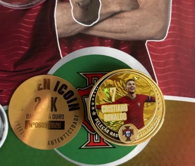 Moeda ronaldo ouroMoeda ronaldo ouro