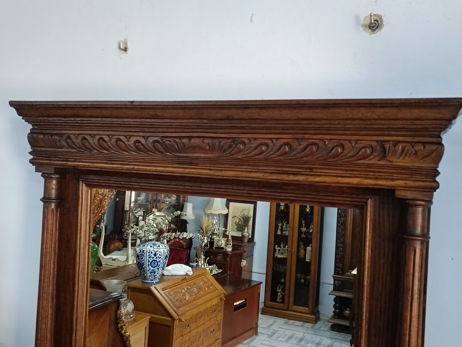 Консоль з дзеркалом дубова