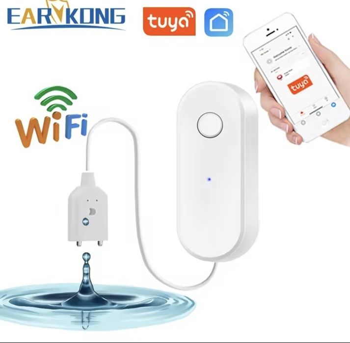 Розумний WiFi датчик протікання води Tuya Smart Life Антипотоп