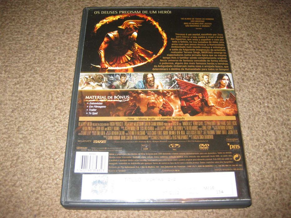 DVD "Imortais" com Mickey Rourke