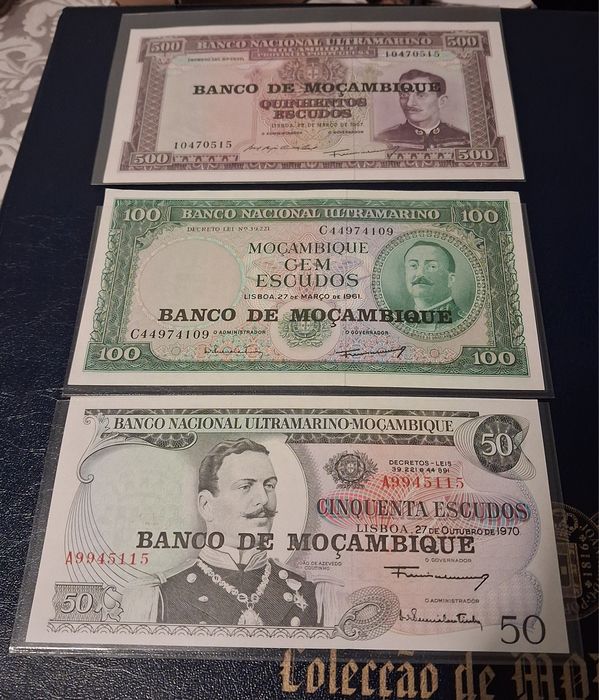 Notas escudos  Angola - Novas