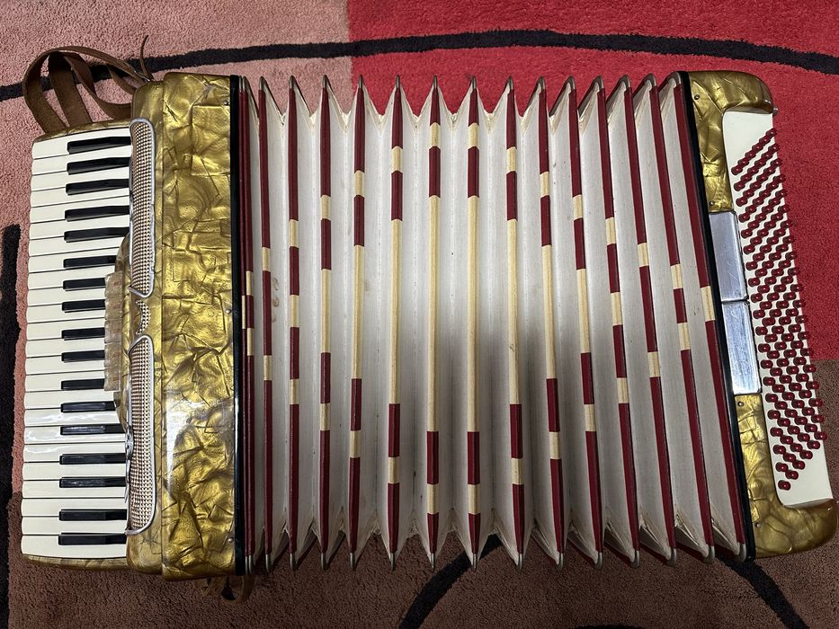 Acordeão Giustozzi 120 Baixos – Fabrico Italiano, Anos 90, Afinado
