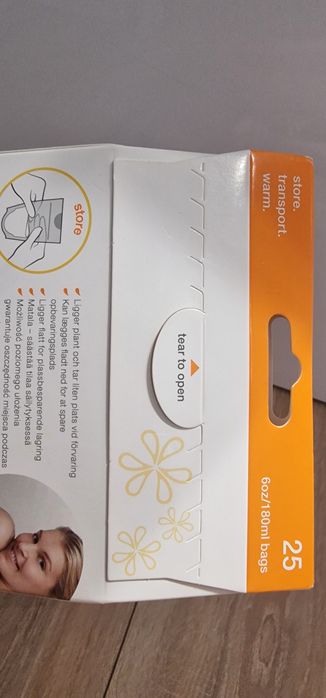 NOWE Medela torebki do przechowywania pokarmu, mleka 25 szt