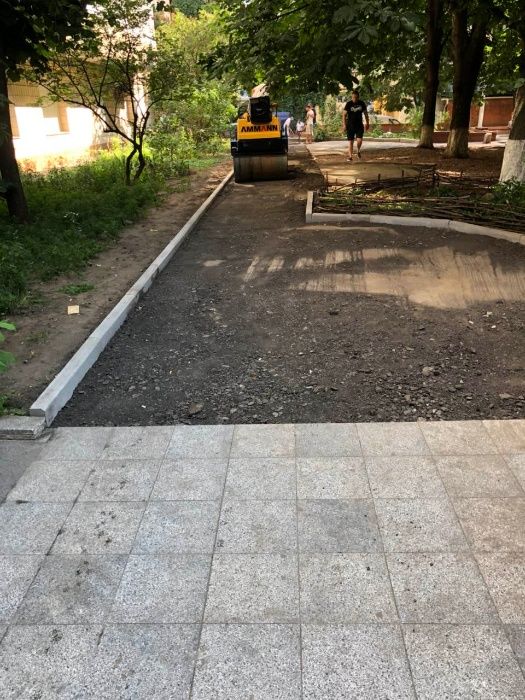 Асфальтирование,укладка холодный асфальт,ямочный ремонт дорог,крошка.