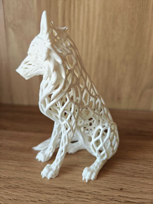 Lobo branco decorativo