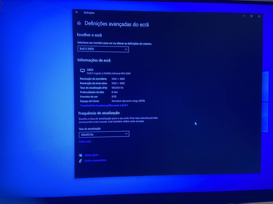 Monitor AOC Semi-Novo 180Hz Gamer