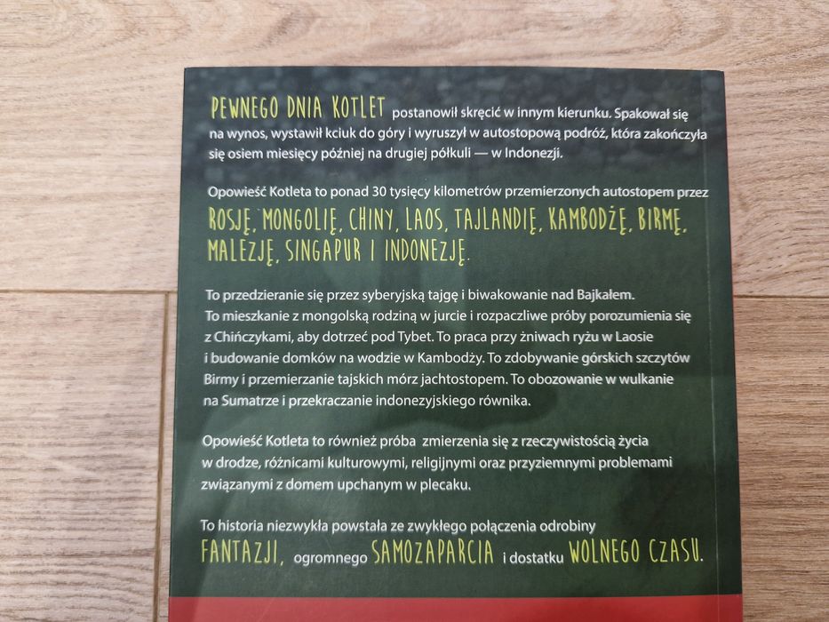 Mateusz Kotlarski "Kotlet na wynos czyli autostopem za równik"