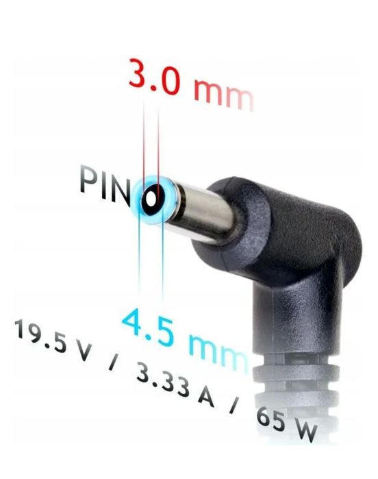 Zasilacz ładowarka do  laptopa HP 19.5V 3.33A 65W 4.5-3.0mm