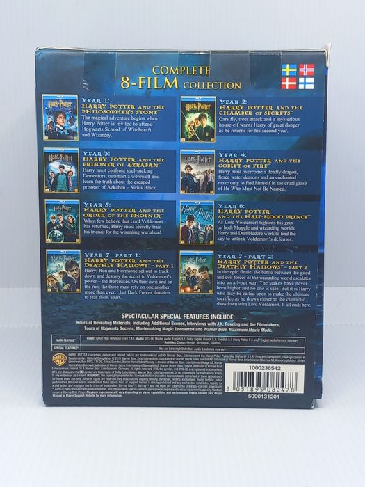 8 x film Harry Potter blu-ray
