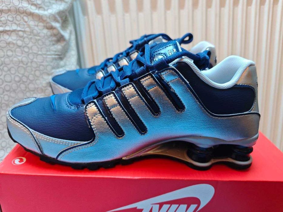 Nowe buty Nike Shox NZ – r. 39 (24.5 cm) – Granatowo-srebrne