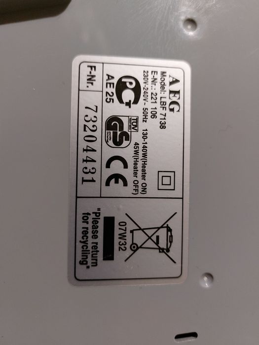 Увлажнитель воздуха AEG LBF 7138