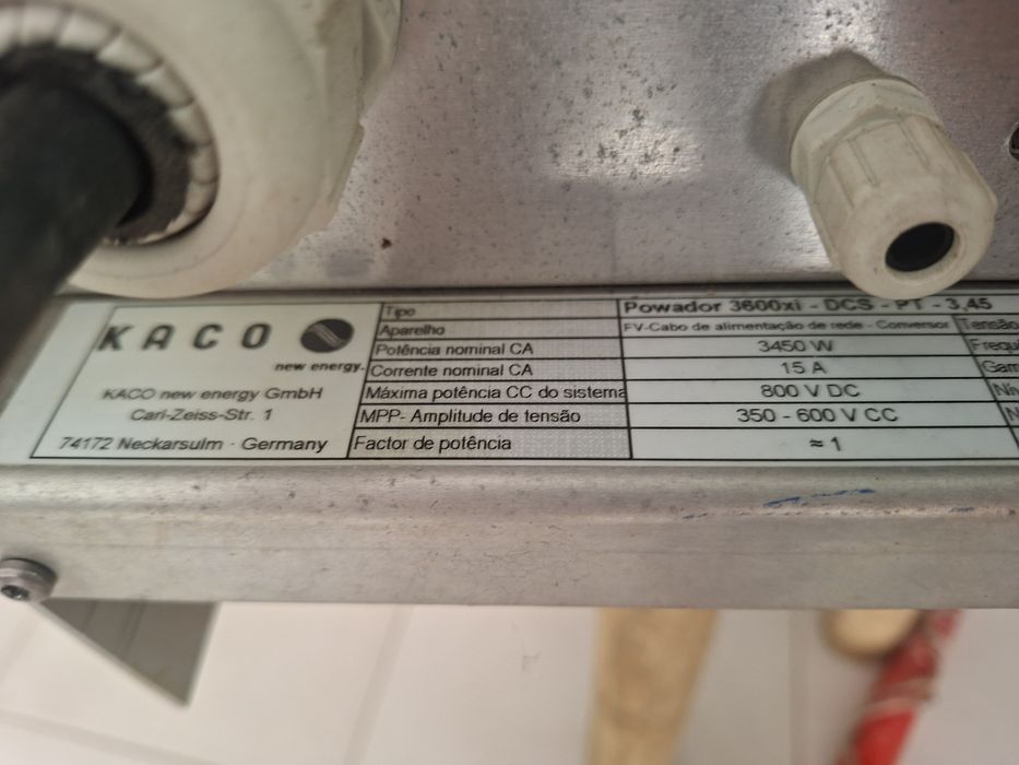Inversor solar KACO Powador 3600xi