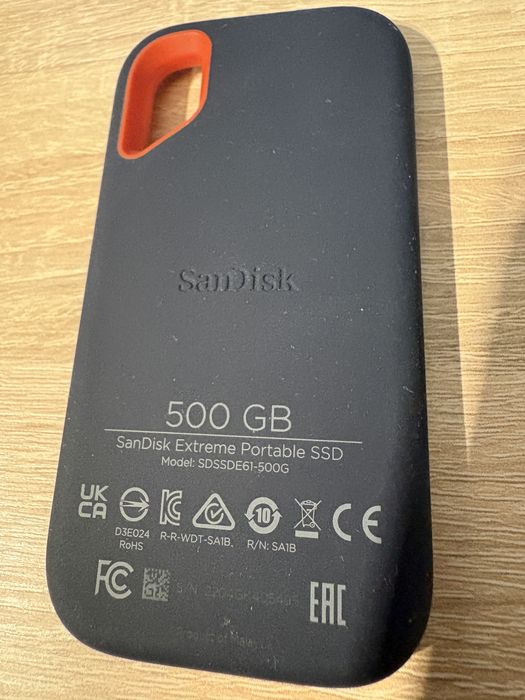 Dysk zewnętrzny USB-C  Sandisk 500GB nowy!