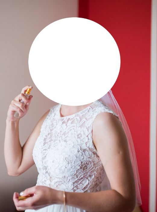 Suknia ślubna z muślinu