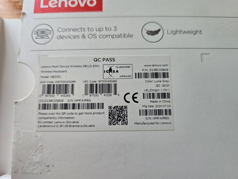 Klawiatura lenovo multi device